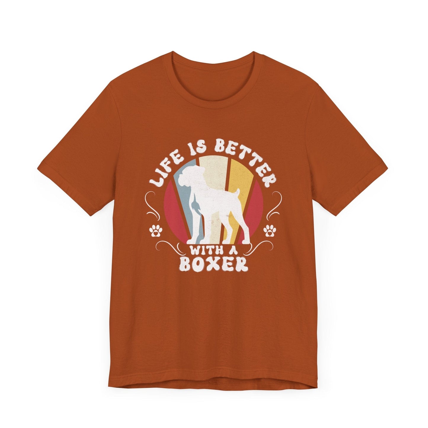 Life is Better With a Boxer Dog Jersey Tee T-Shirt Autumn / S