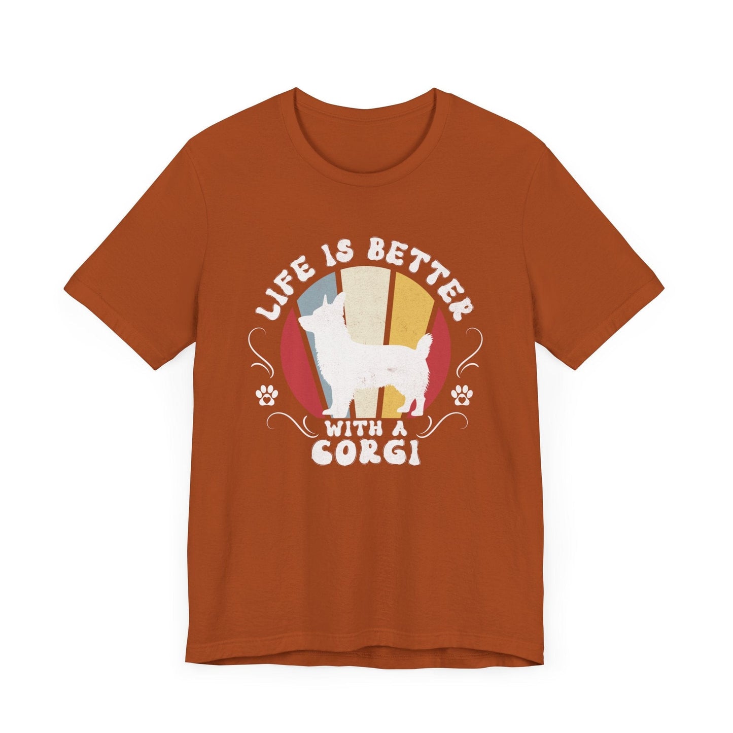 Life is Better With a Corgi Jersey Tee T-Shirt Autumn / S
