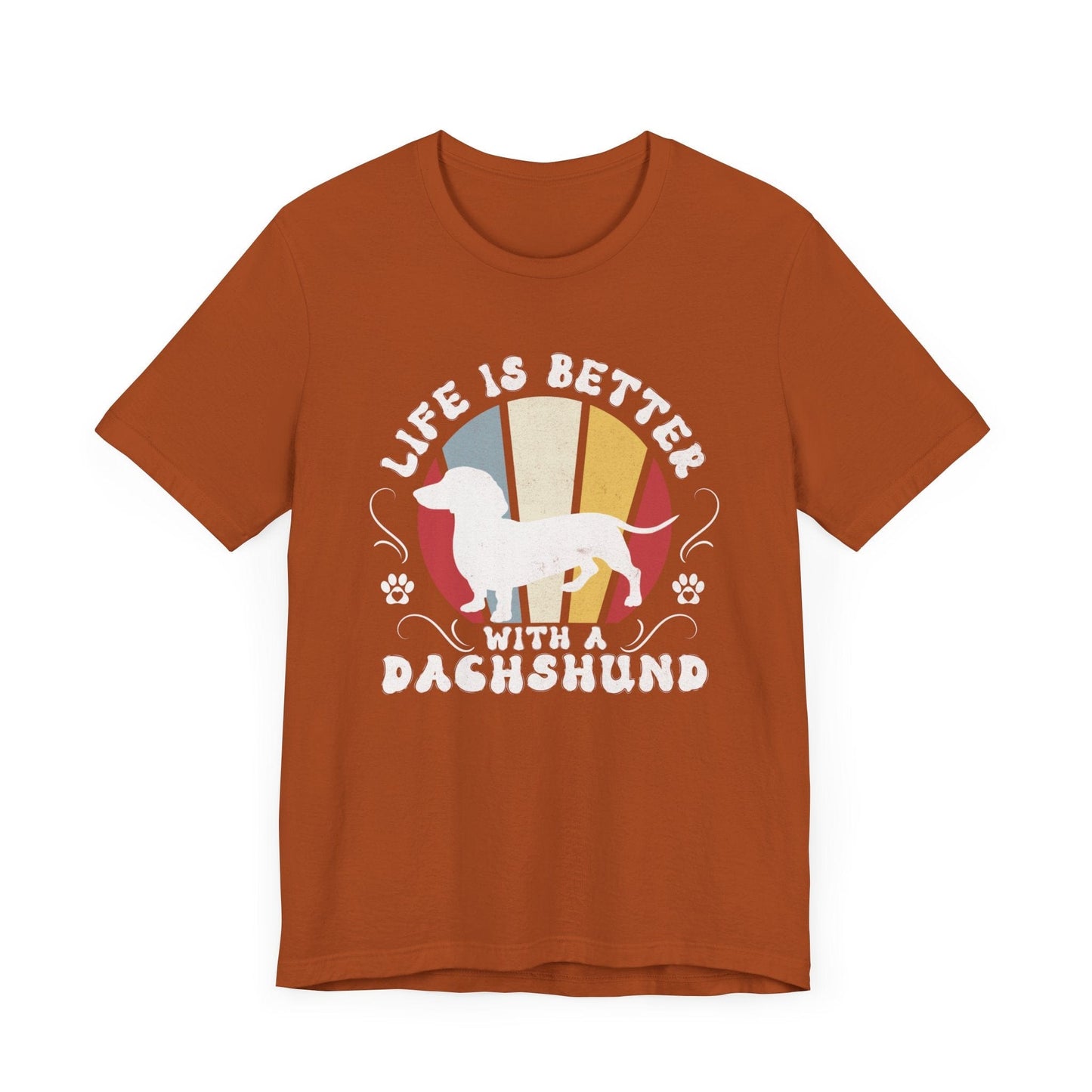 Life is Better With a Dachshund Jersey Tee T-Shirt Autumn / S