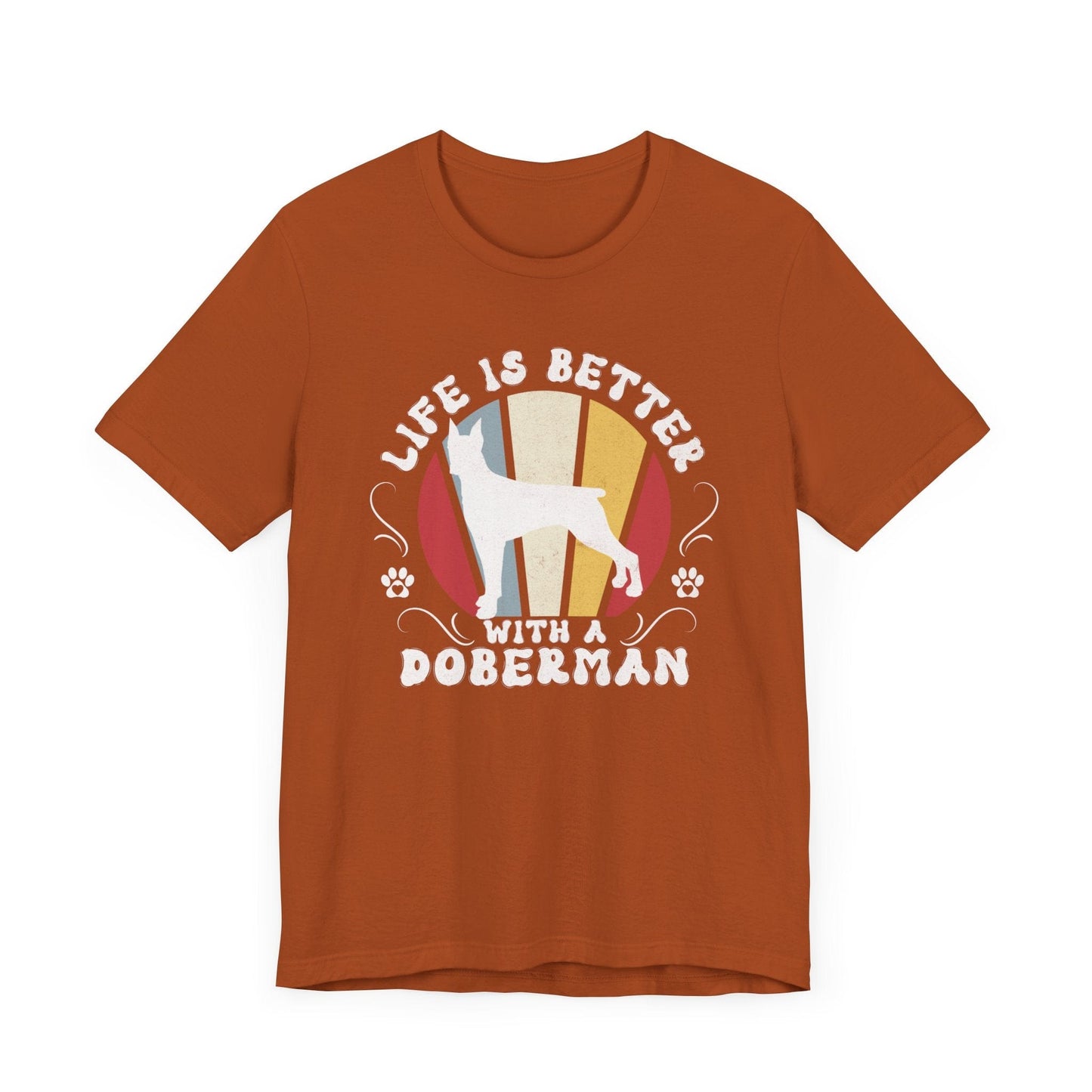 Life is Better With a Doberman Jersey Tee T-Shirt Autumn / S