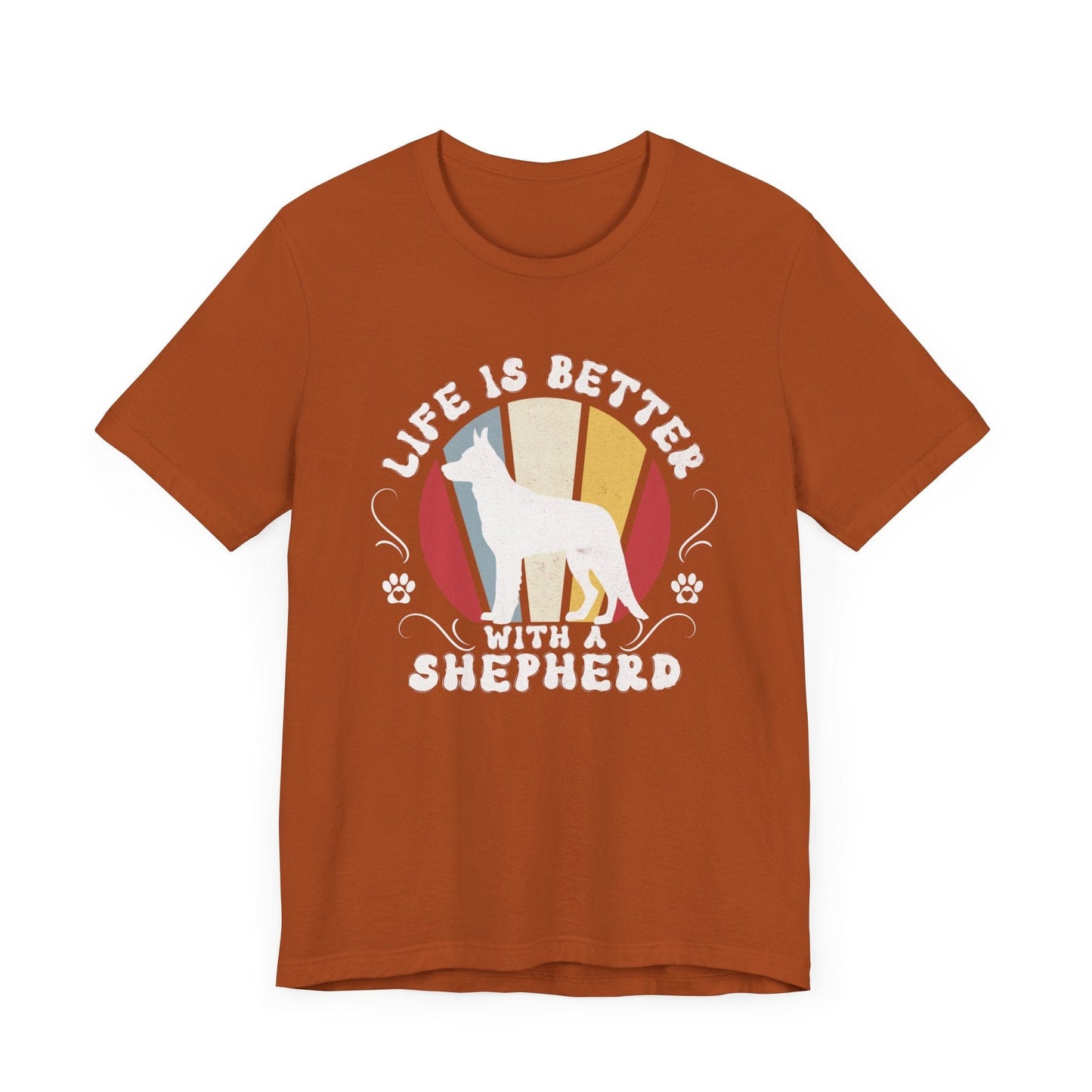Life is Better With a German Shepherd Jersey Tee T-Shirt Autumn / S