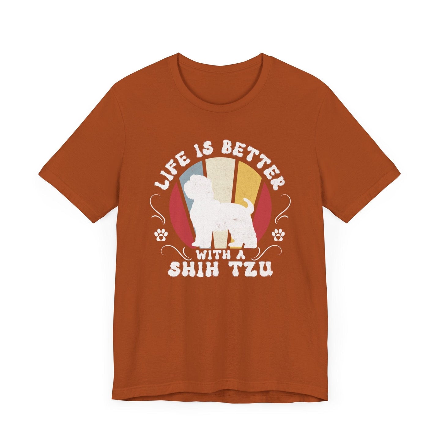 Life is Better With a Shih Tzu Jersey Tee T-Shirt Autumn / S