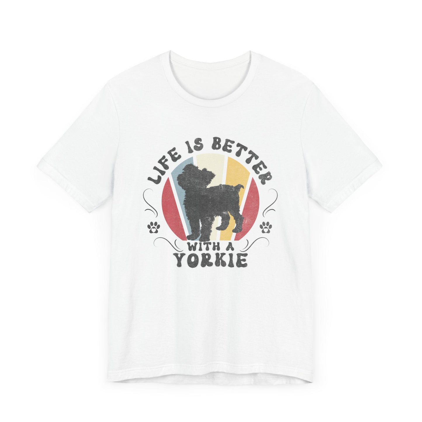 Life is Better With a Yorkshire Terrier Jersey Tee T-Shirt White / S