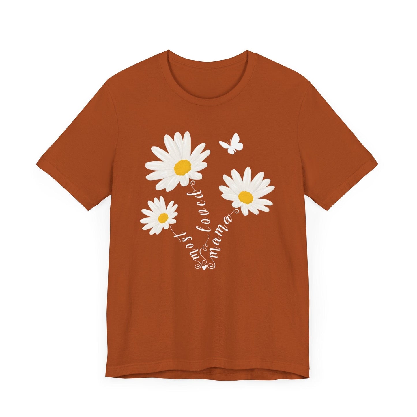 Most Loved Mama Daisy Jersey Short Sleeve Tee T-Shirt Autumn / S