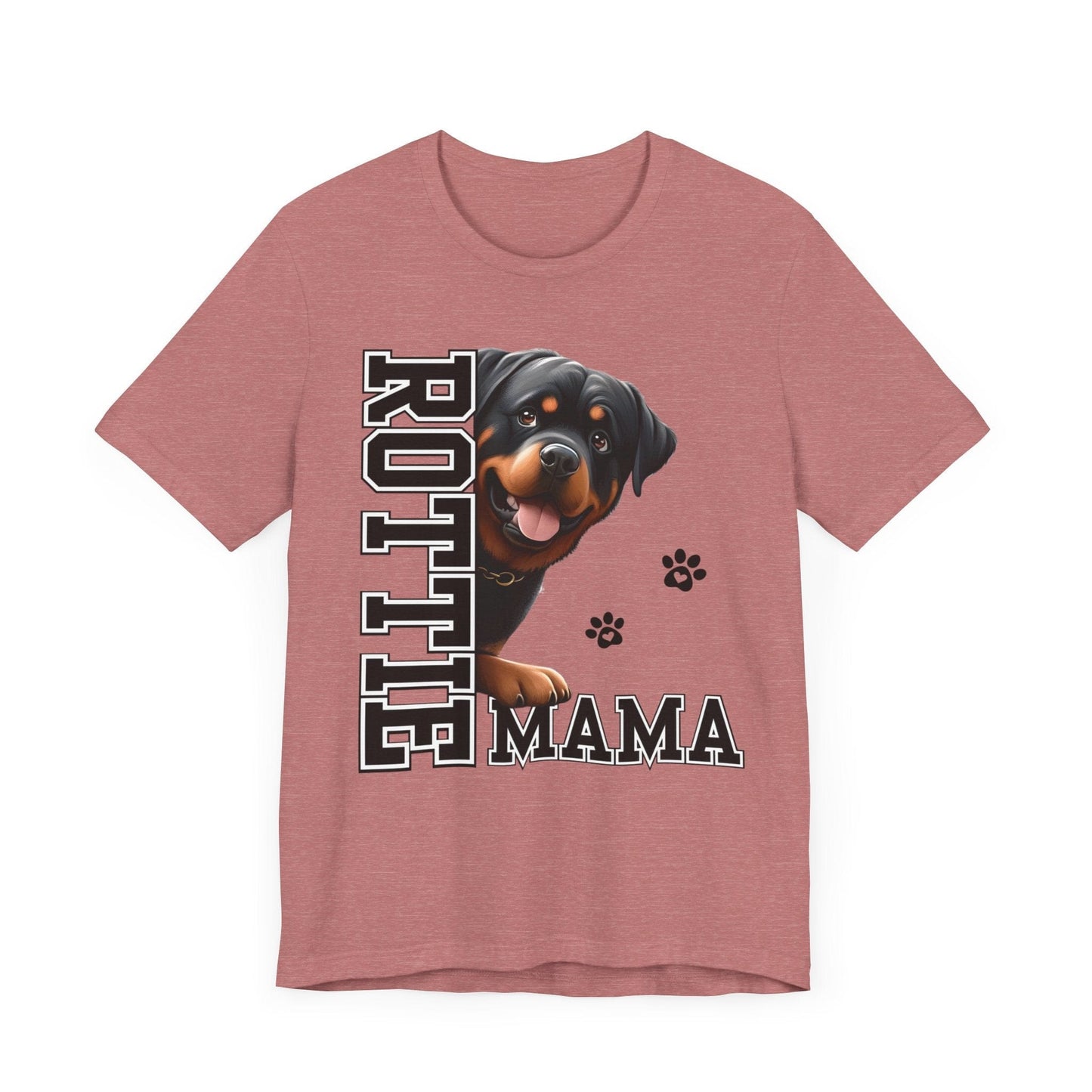 Rottie Mama Jersey Tee T-Shirt Heather Mauve / S