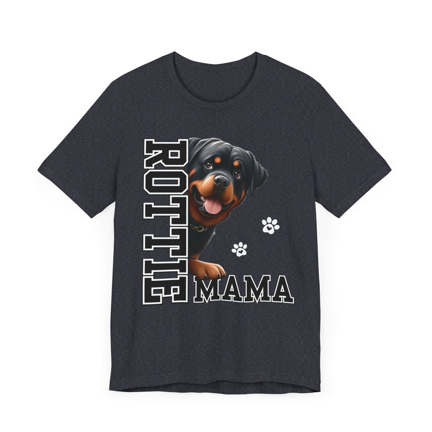 Rottie Mama Jersey Tee T-Shirt Heather Navy / S