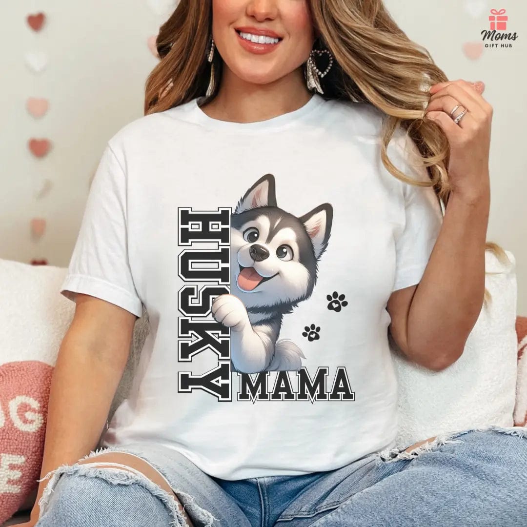 Siberian Husky Mama Jersey Tee T-Shirt