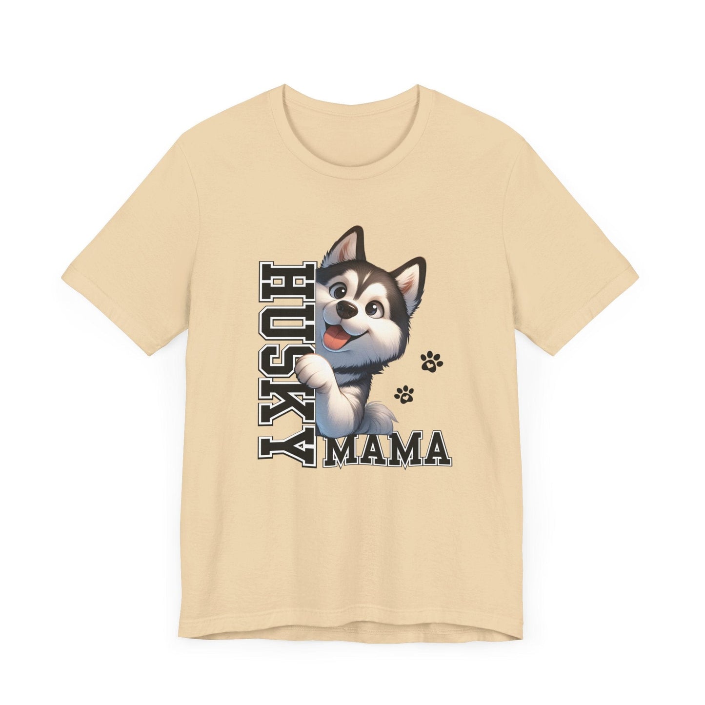 Siberian Husky Mama Jersey Tee T-Shirt Soft Cream / S