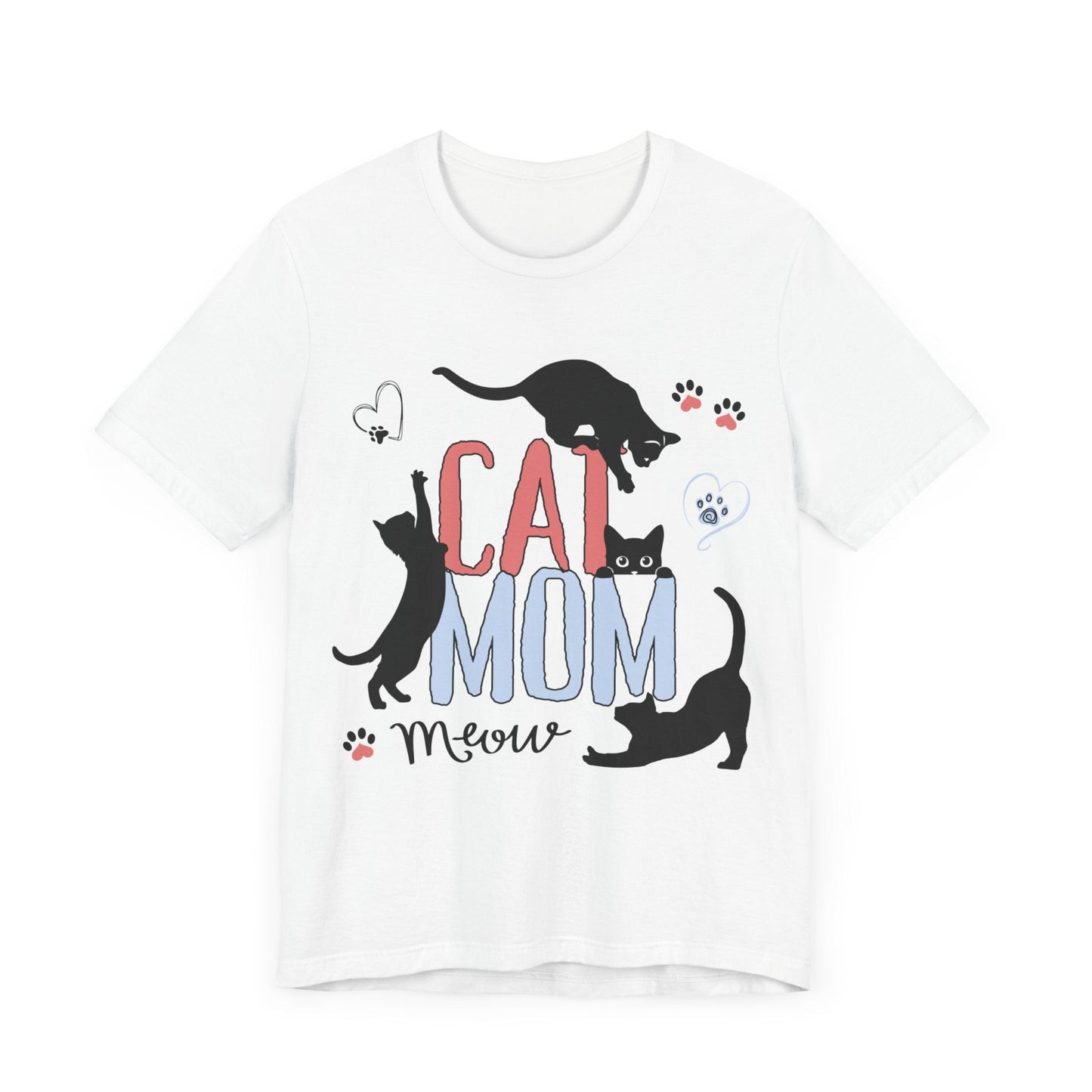 Silly Cats Mom Funny Tee T-Shirt White / S