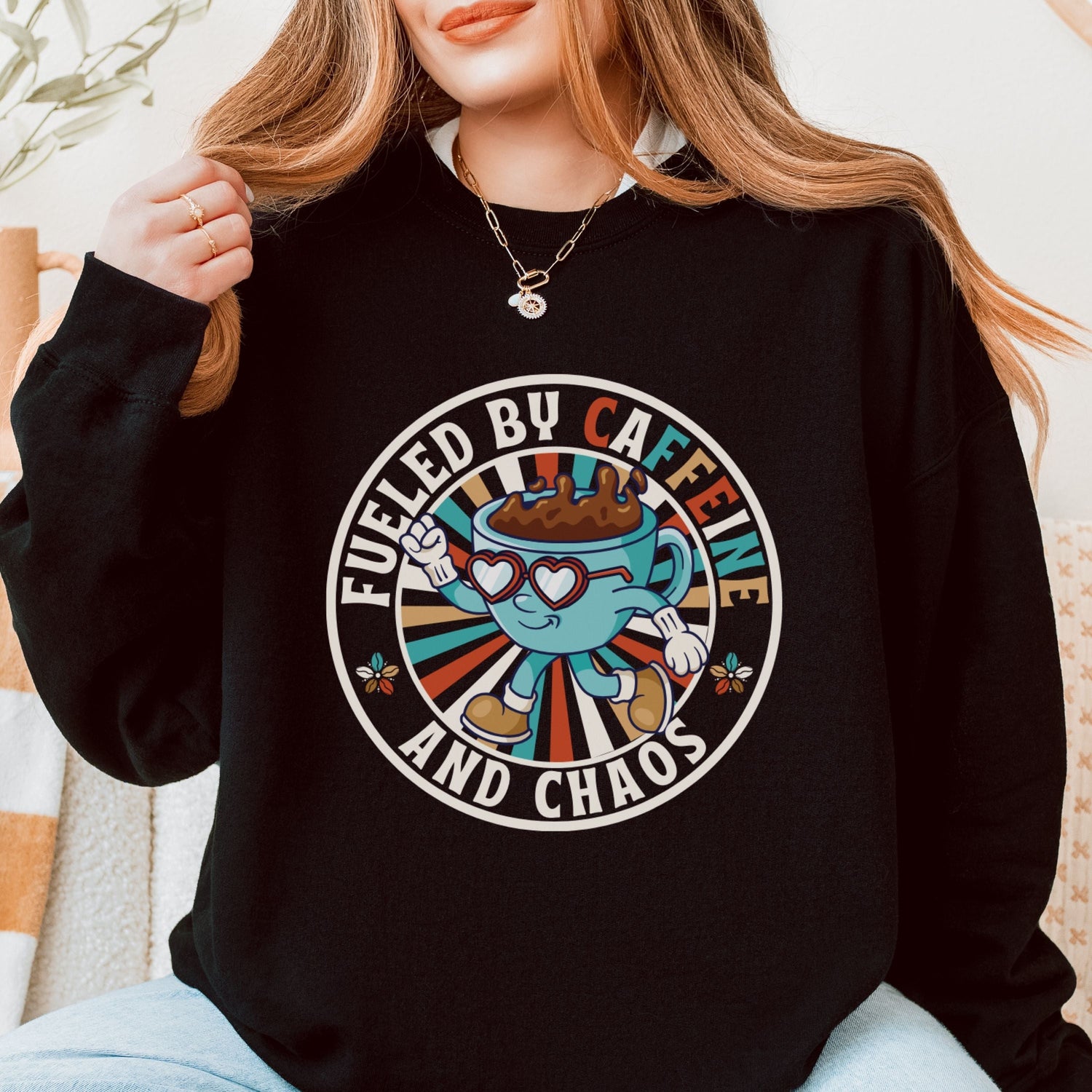 Coffee Lover Graphic Sweatshirts For Moms