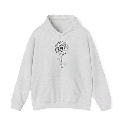 Beagle Mama Sunflower Hoodie Hoodie Ash / S