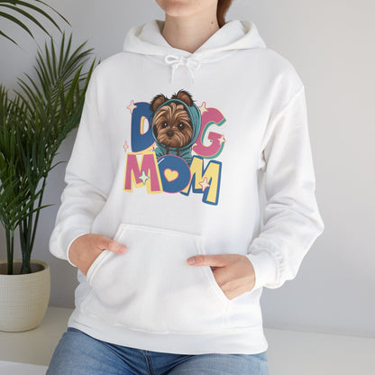 Cute Yorkie in Hoodie Dog Mom Hooded Sweatshirt Hoodie