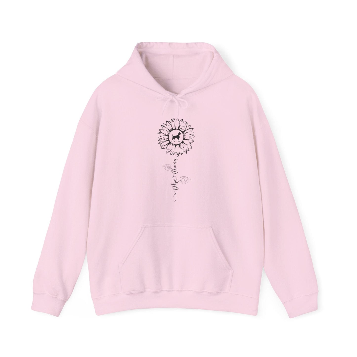 Dobie Mama Sunflower Hoodie Hoodie Light Pink / S