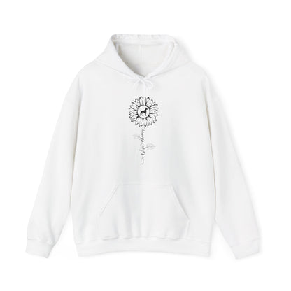 Dobie Mama Sunflower Hoodie Hoodie White / S