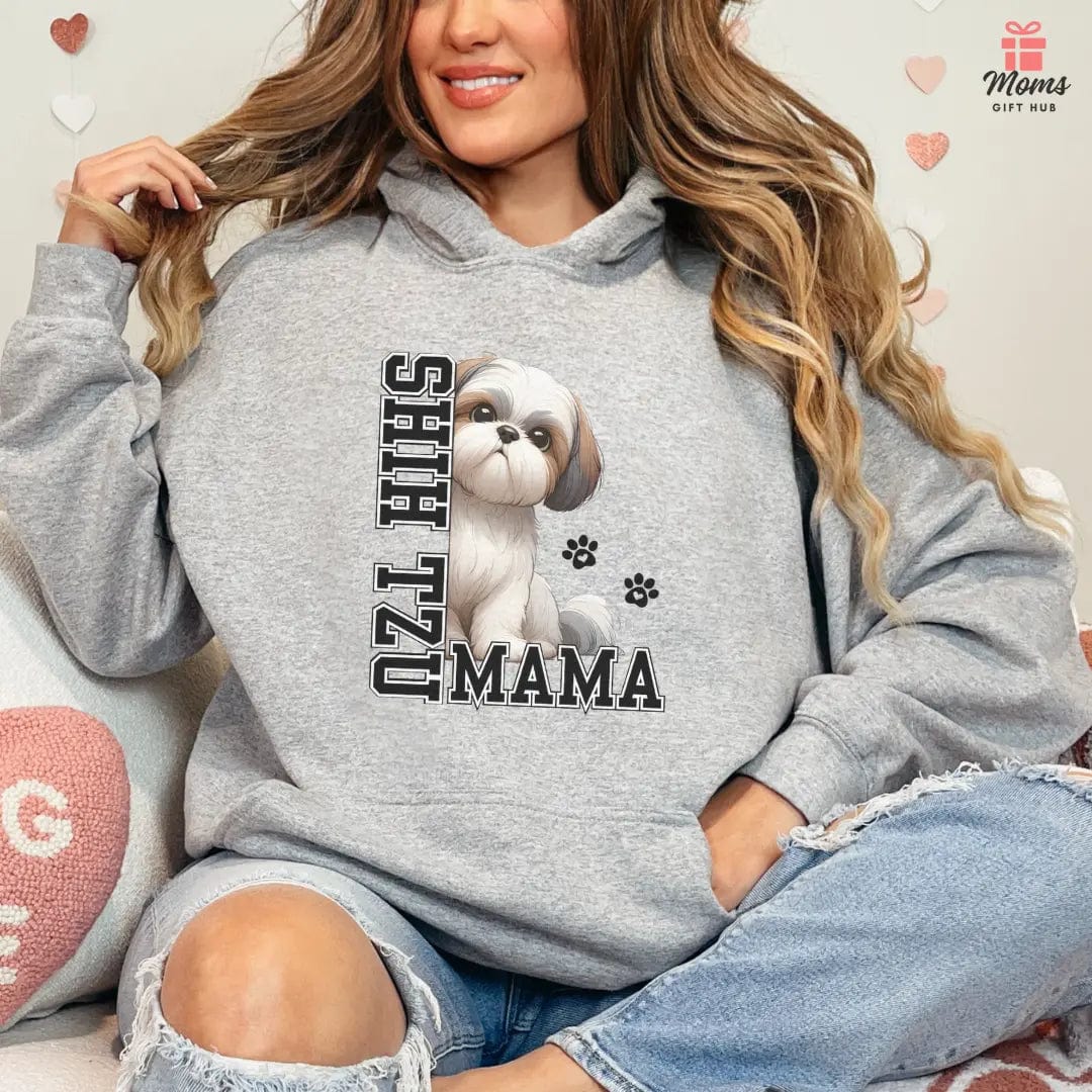 Shih Tzu Mama Hooded Sweatshirt Hoodie