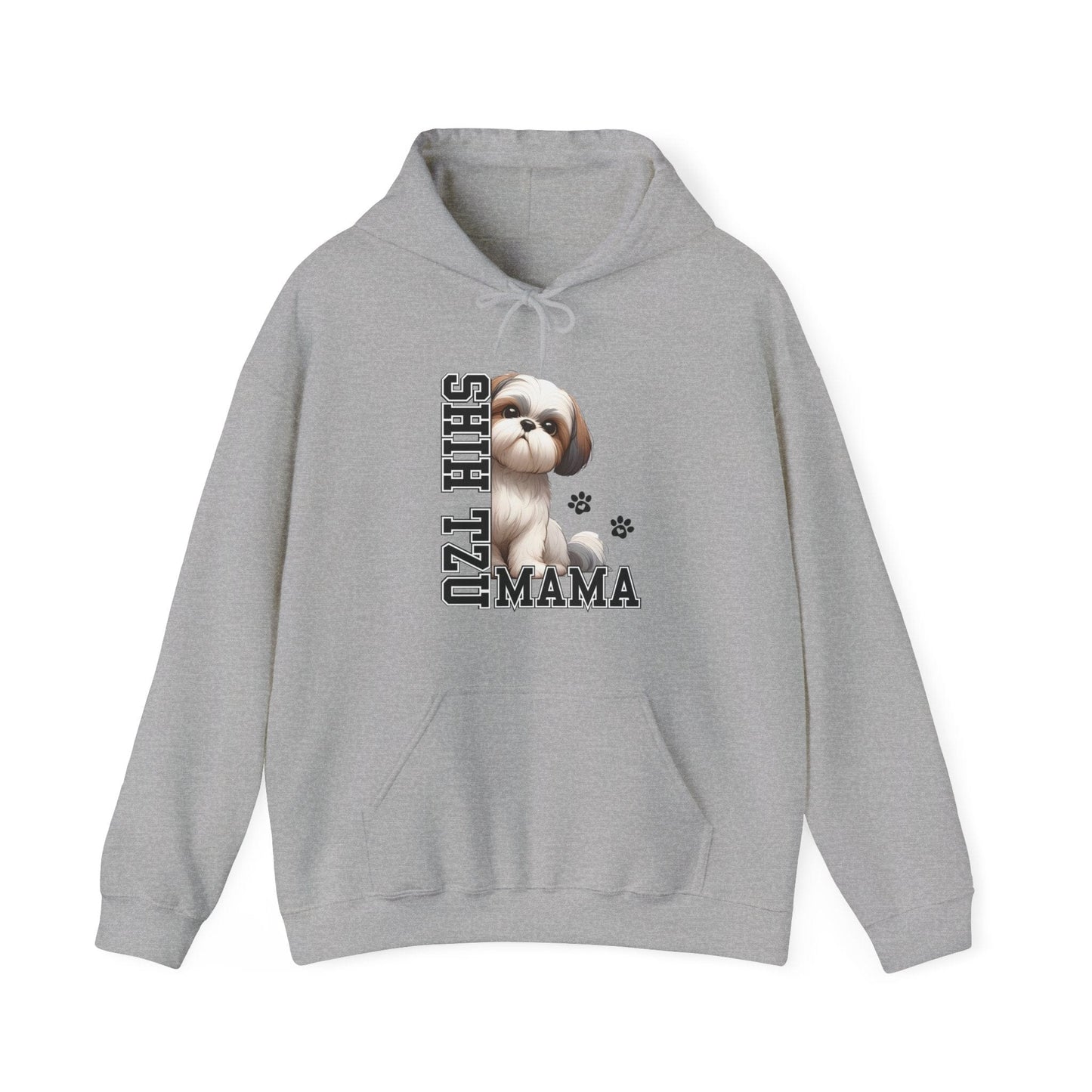 Shih Tzu Mama Hooded Sweatshirt Hoodie Sport Grey / S