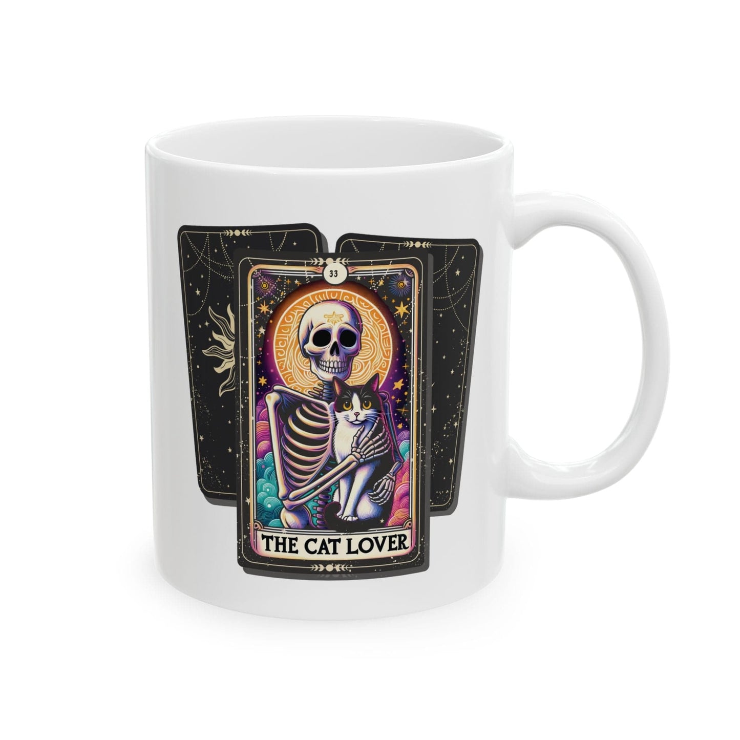 The Cat Lover Tarot Card Skeleton Mug Mug 11oz