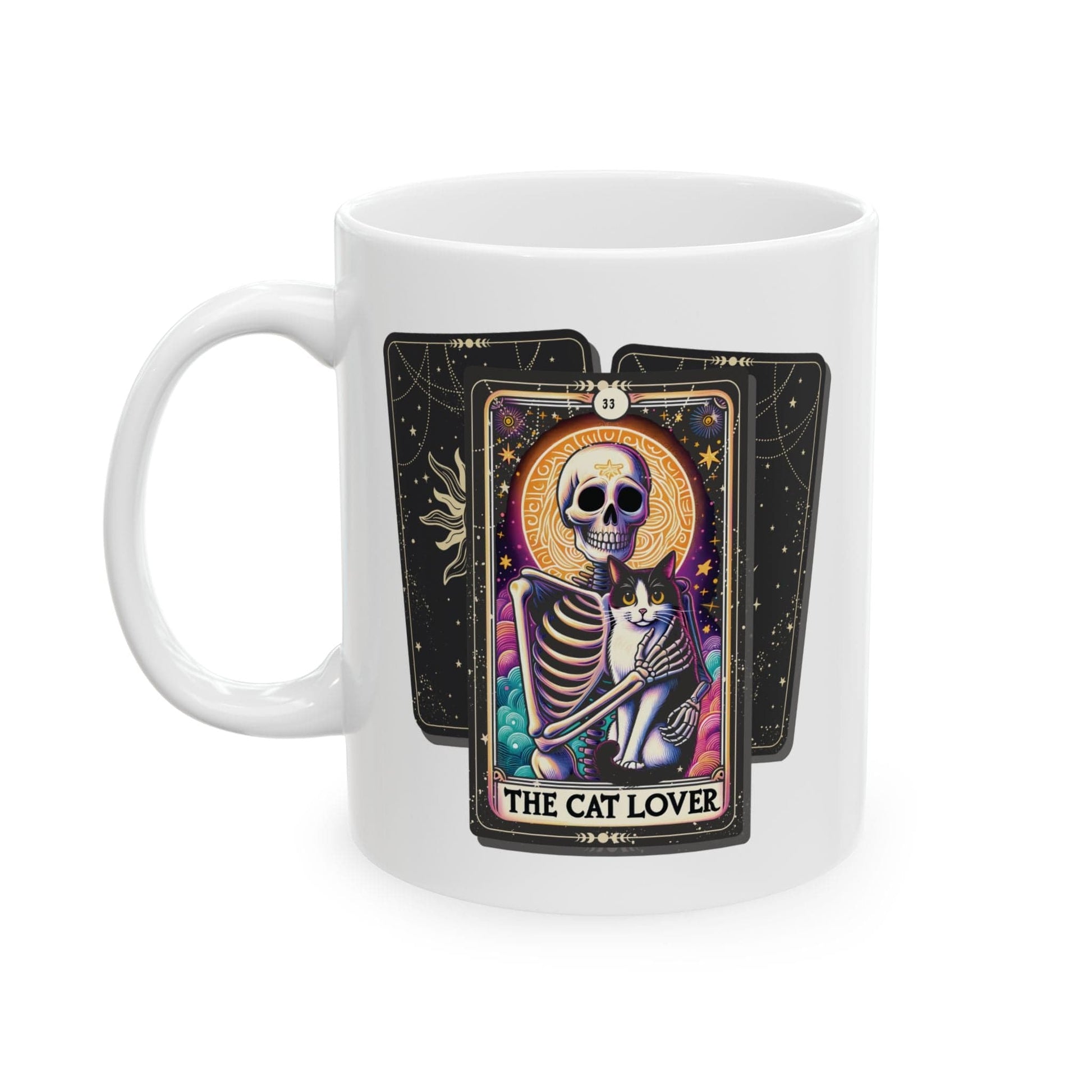 The Cat Lover Tarot Card Skeleton Mug Mug 11oz