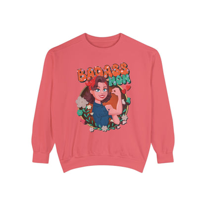 Badass Mom Vintage Vibes Sweatshirt Sweatshirt Watermelon / S