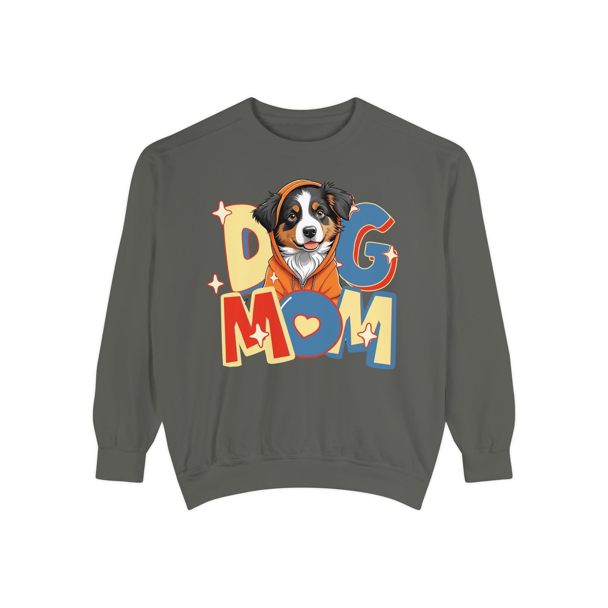 Cute Aussie in Hoodie Dog Mom Sweatshirt Sweatshirt Pepper / S