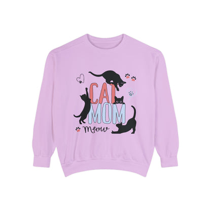 Silly Cats Mom Funny Sweatshirt Sweatshirt Orchid / S