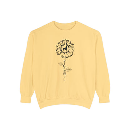 Rottie Mama Sunflower Sweatshirt Sweatshirt Butter / S