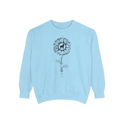 Rottie Mama Sunflower Sweatshirt Sweatshirt Chambray / S