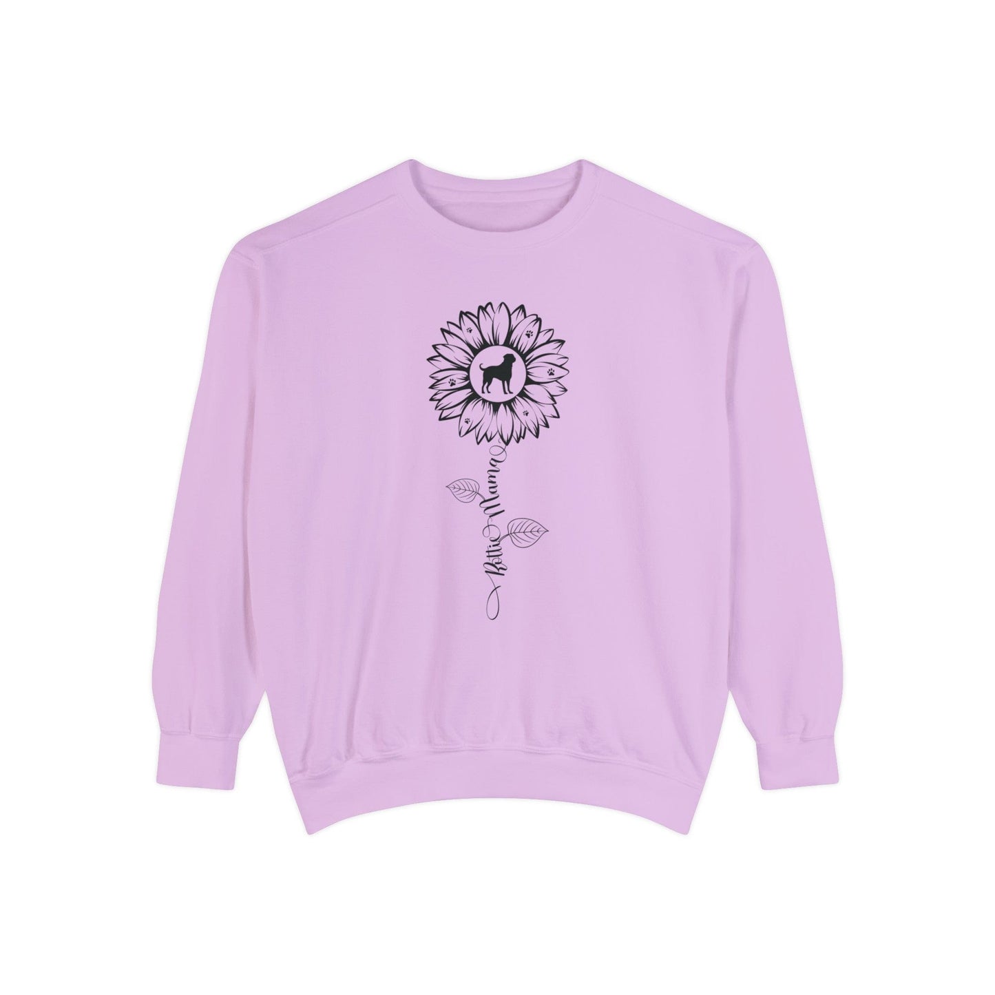 Rottie Mama Sunflower Sweatshirt Sweatshirt Orchid / S