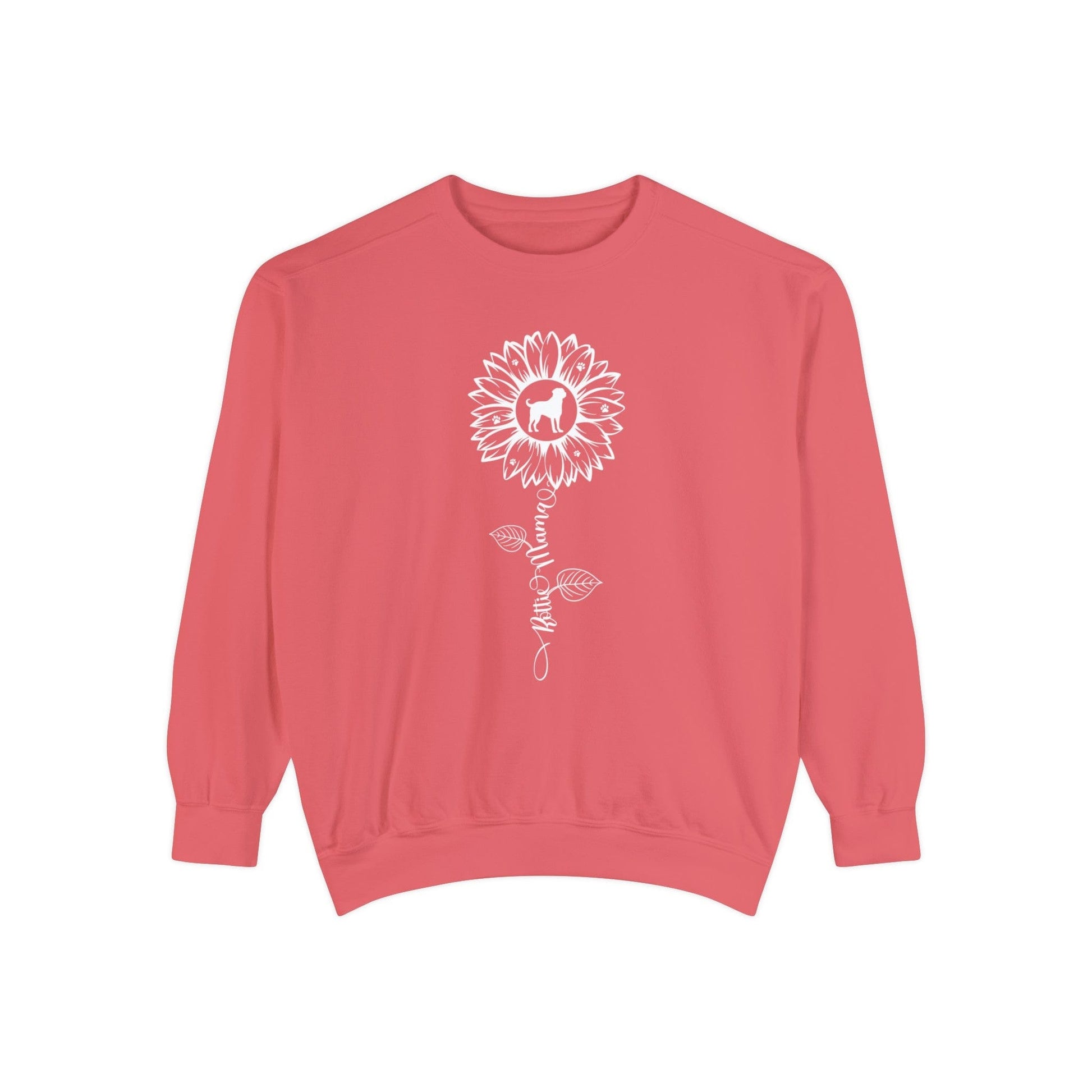 Rottie Mama Sunflower Sweatshirt Sweatshirt Watermelon / S