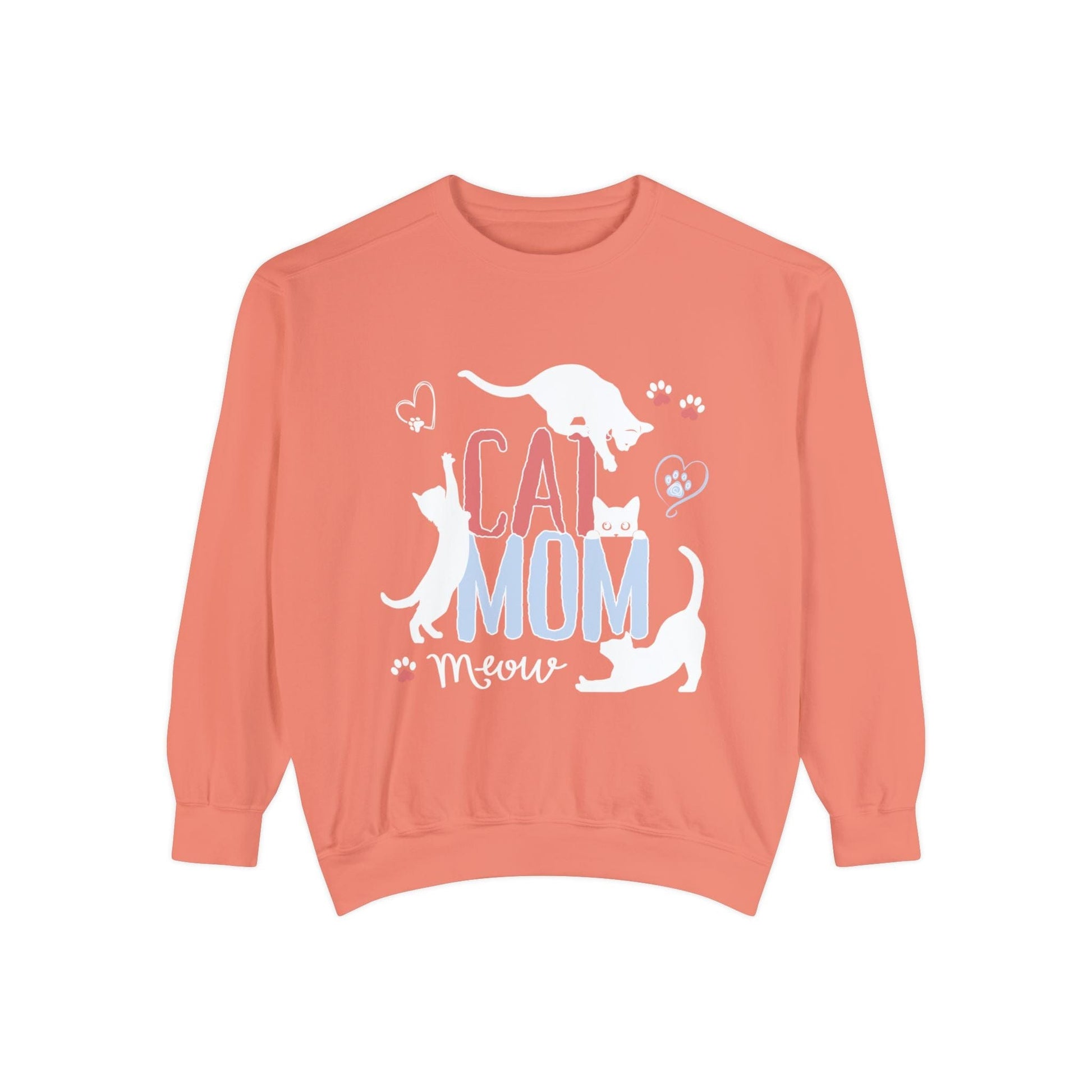 Silly Cats Mom Funny Sweatshirt Sweatshirt Terracotta / S