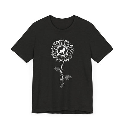 Golden Mama Sunflower T-Shirt T-Shirt Black Heather / S