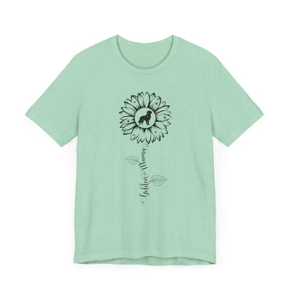 Golden Mama Sunflower T-Shirt T-Shirt Heather Mint / S