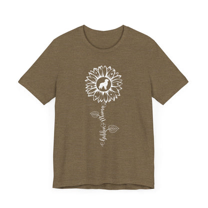 Golden Mama Sunflower T-Shirt T-Shirt Heather Olive / S