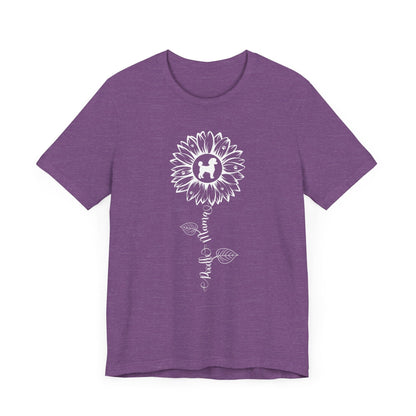 Poodle Mama Sunflower T-Shirt T-Shirt Heather Team Purple / S